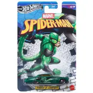 Hot Wheels Stříbrná série: Marvel Spider-Man Fish’d &amp; Chip’d autíčko 1/64 - Mattel