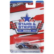 Hot Wheels: Stars &amp; Stripes série 2018 Dodge Challenger SRT Demon 1/64 - Mattel