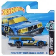 Hot Wheels: Volvo 240 Drift Wagon / Drifterský vůz modré autíčko 1/64 - Mattel