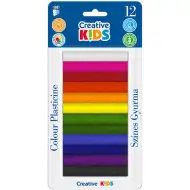 ICO: Creative kids barevná modelína, sada 12 kusů, 165g