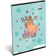 ICO: LizzySuli Lollipop čtverečkovaný sešit A4 s motivem kapybary 27-32