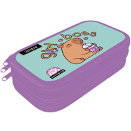 ICO: Lizzysuli Lollipop Capybara třípatrový penál s motivem kapybary 14x21x5 cm