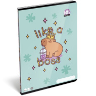 ICO: Lizzysuli Lollipop Capybara vzorovaný linkovaný sešit A4 81-32