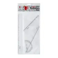 ICO: Průhledná sada pravítek SÜNI