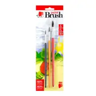 ICO: Sada štětců SUNI s malovanou dřevěnou rukojetí