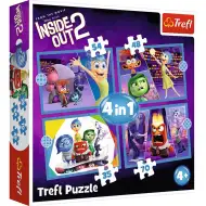 Inside Out 2: V hlavě 4 v 1 puzzle - Trefl