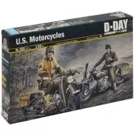 Italeri 1/35 U.S. Motocykly 2ks vojenský motocykl model