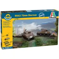 Italeri 1/72 M4A3 75mm Sherman tank 2ks modelová sada