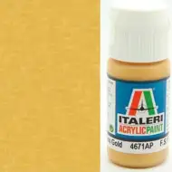 Italeri Metal Gloss Gold (4671AP) - Kovově lesklá zlatá modelářská barva 20 ml