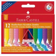 Jumbo voskovky s radiérem 12ks set - Faber-Castell