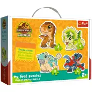 Jurský svět: Roztomilí dinosauři - První Baby puzzle 3-4-5-6 dílků - Trefl