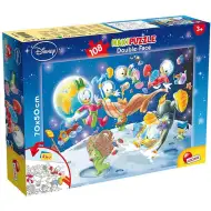 Kačeří příběhy: Donald ve vesmíru 2 v 1, puzzle se 108 dílky a omalovánka 70x50 cm - Lisciani