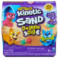 Kinetic Sand: Doggie Dig sada modelovacího písku 170g s překvapením figurkou - Spin Master