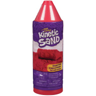 Kinetic Sand: mačkej a toč písečnou modelínu v červené barvě - Spin Master