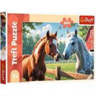 Koně na louce 200dílné puzzle - Trefl