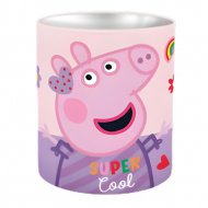 Kovový válcový stolní stojan na psací potřeby Peppa Pig 10x11 cm