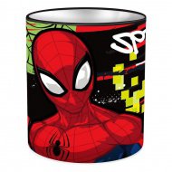 Kovový válcový stolní stojan na psací potřeby s motivem Spider-Mana 10x11 cm