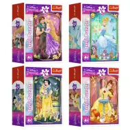 Krásné Disney princezny 54ks mini puzzle v různých variantách - Trefl