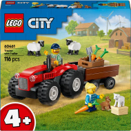 LEGO® City: Červený traktor, přívěs a ovce (60461)