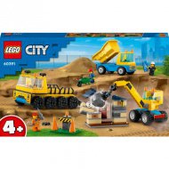 LEGO® City: Stavební nákladní auta a demolice koule (60391)