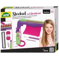 LENA: Kreativní pletací a háčkovací sada s háčkem a přízí