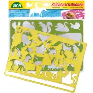 LENA: Šablony pro kreslení koní a koček