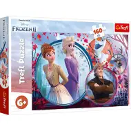 Ledové království 2: Dobrodružství sestřiček puzzle 160 dílků - Trefl