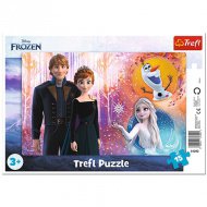 Ledové království 2: Rámeček puzzle s šťastnými vzpomínkami, 15 kusů - Trefl