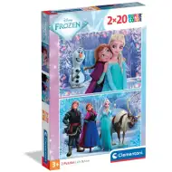 Ledové království kouzelná dobrodružství 2x20 ks supercolor puzzle - Clementoni