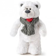 Ledový Teddy bílý plyšový medvěd 38cm - Lumpin