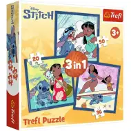 Lilo a Stitch - 3 v 1 puzzle 20-36-50 dílků - Trefl