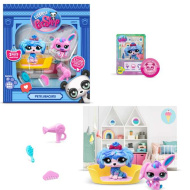 Littlest Pet Shop: Petfluencers pejsek a králíček 2ks figurková sada - Super salon 2. série