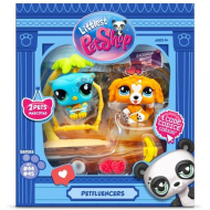 Littlest Pet Shop: Petfluencers tropický pták a pejsek 2ks figurková sada - Sladký západ slunce 2. série