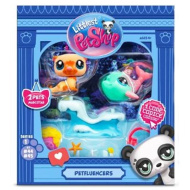 Littlest Pet Shop: Petfluencers vydra a rybička 2ks figurková sada - Podvodní dobrodružství 2. série