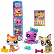 Littlest Pet Shop: kočka, chobotnice, pejsek — balení 3 figurek, 4. série