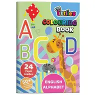 Littlies: ABC omalovánka 24 stran s 50 samolepkami A4