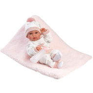 Llorens: Bimba 35 cm novorozená panenka s lahvičkou a dekou