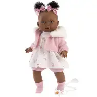 Llorens: Diara 38cm pláčící panenka v růžových šatech