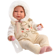 Llorens: Luis 45 cm pláčící panenka s kojeneckou lahví a dudlíkem