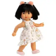 Llorens: Panenka Lu 28cm s čelenkou s třásněmi ve sukni