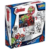 Luna: Avengers 2 v 1, 100dílné omalovánkové puzzle