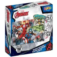 Luna: Avengers 2 v 1, 150dílné 3D omalovánkové puzzle