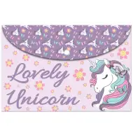Luna: Dívčí složka A4 s patentem s motivem jednorožce