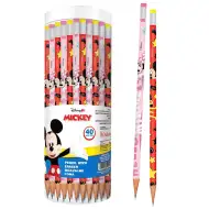 Luna: Grafitová tužka s gumou Mickey a Minnie Mouse, ve dvou variantách, 1 ks