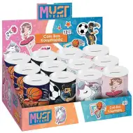 Luna: Kovová krabička s víkem s chlapeckým nebo dívčím motivem, 10x15 cm, různé varianty, 1 ks