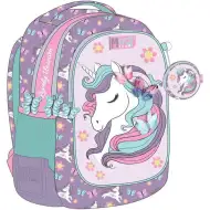Luna: Must Team Unikornis zaoblený tříkomorový školní batoh, 32x18x43 cm