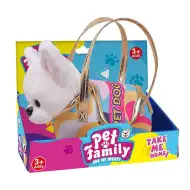 Luna: Plyšový pejsek Pet Family v psí tašce, 20 cm