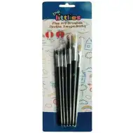 Luna: Sada 5 různě velkých štětců na malování obličeje