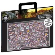 Luna: Sada samolepek Jurassic World s 140 samolepkami a 4 pozadími