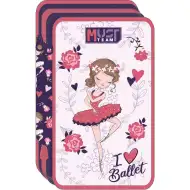 Luna: Třípatrový plně vybavený penál I Love Ballet